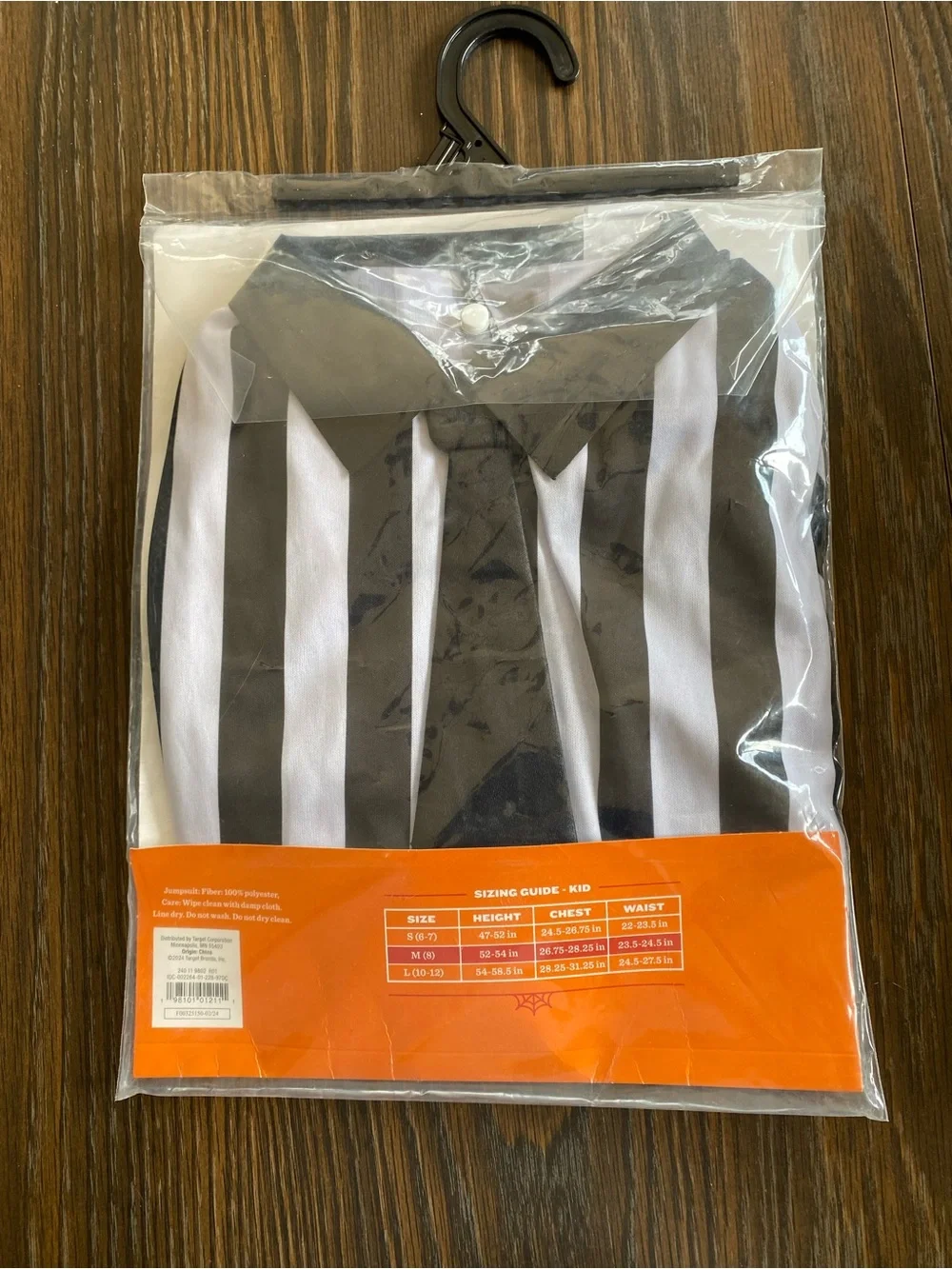 New Halloween Hyde & Eek! Kids Medium Striped Jumpsuit Costume